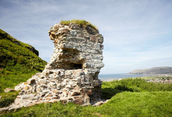 Castell Deganwy Castle - Hawlfraint Kiran Ridley © Partneriaeth Prosiect Tywysogion Gwynedd / Copyright Kiran Ridley © the Princes of Gwynedd Project Partners